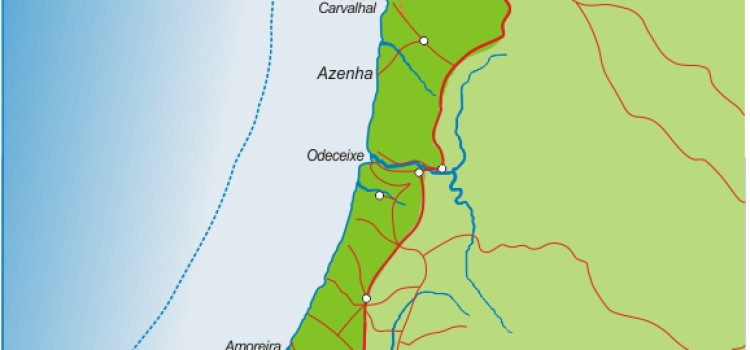 The Natural Park of Sudoeste Alentejano Map The Natural Park of Sudoeste Alentejano Map